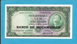 MOZAMBIQUE - 100 ESCUDOS - ND (1976 - Old Date 27.03.1961 ) - UNC - P 117 - AIRES DE ORNELAS - PORTUGAL - Mozambique