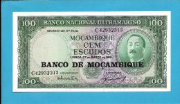 MOZAMBIQUE - 100 ESCUDOS - ND (1976 - Old Date 27.03.1961 ) - UNC - P 117 - AIRES DE ORNELAS - PORTUGAL - Mozambico