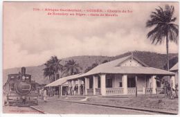 710- A O F - GUINEE -chemin De Fer De Konakry Au Niger- Gare De KOUVIA -ed. Fortier - Guinée Française