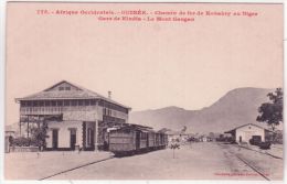 775- A O F - GUINEE -chemin De Fer De Konakry Au Niger- Gare De KINDIA-le Mont Gangan -ed. Fortier - Guinée Française