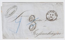 Hamburg, 1866, Seltener Tax-Stp. " 3 "  # 1550 - Hamburg