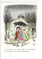 Comment S´enrhument Les Amoureux De PEYNET Planche Calendrier Février 1962 Laboratoire Le Brun Banc Public écureuil - Big : 1961-70