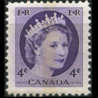 CANADA 1954 - Scott# 340p Queen Phos. 4c MNH - Ongebruikt