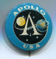 APOLLO USA - Vintage Pin Badge, Brooch - Ruimtevaart