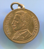 FERDINAND LASSALLE - Germany, Medal, Diameter: 22mm - Autres & Non Classés