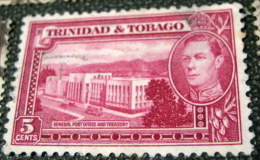 Trinidad And Tobago 1938 General Post Office And Treasury 5c - Used - Trinidad & Tobago (...-1961)