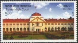 INDIA 2015 Patna High Court Building Architecture Flag Law Stamp 1v MNH - Neufs