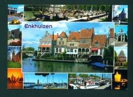 NETHERLANDS  -  Enkhuizen  Multi View  Used Postcard As Scans - Enkhuizen