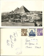 EGYPT EGITTO  The Pyramids And Village During Nilo Flood 3 Nice Stamps - Piramiden