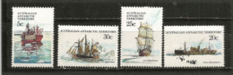 Expeditions En Antarctiques, Voiliers D'époque Et Navires Modernes. 4 T-p Neufs *  (trace Charnière) - Unused Stamps