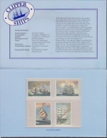 Australia 1984 Clipper Ships 4v Presentation Pack ** Mnh (F3394) - Presentation Packs