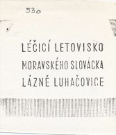 J1628 - Czechoslovakia (1945-79) Control Imprint Stamp Machine (R!): Healing Resort - Spa Luhacovice - Termalismo