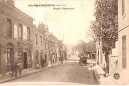 PRIX En BAISSE - VENTE DIRECTE: GRAND COURONNE - Route Nationale - Carte Ancienne Commerces, Attelage... - Other & Unclassified