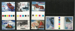 Brise-glace RSV Aurora,motoneige,scientifiques,paysages,etc.  8 T-p Neufs ** En Bandes Se-tenant Avec Vignette Centrale - Unused Stamps