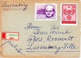 HONGRIE. N°1800 De 1966 Sur Enveloppe Ayant Circulé. Premier Ministre Indien. - Storia Postale