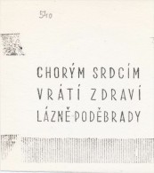 J1650 - Czechoslovakia (1945-79) Control Imprint Stamp Machine (R!): Diseased Hearts Back Health Spa Podebrady - Ensayos & Reimpresiones