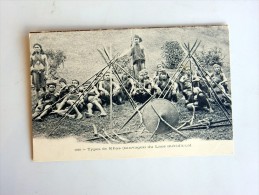 Carte Postale Ancienne : LAOS : Types De KHAS (sauvages) Du Laos Méridional - Laos