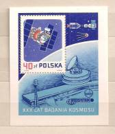 POLAND 1987 30 YEARS OF RESEARCH OF SPACE MS MNH - Blocks & Sheetlets & Panes