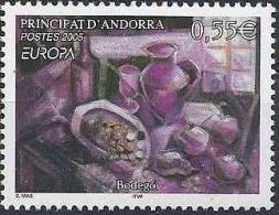 2005 ANDORRE 608** Europa, Gastronomie - Unused Stamps
