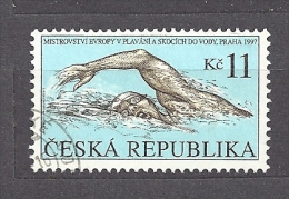 Czech Republic  Tschechische Republik 1997 Gest. Mi  152 Sc 3018 Europameisterschaft Im Schwimmen Und Wasserspringen. C1 - Gebruikt