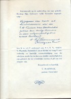 Bedel Brief Pastoor Plaetinck Parochie Oostwinkel 1957 - Lebensmittel