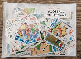 FOOTBALL Lot De 300 Timbres Tous Differents Neufs Et Oblitérés. Satisfaction Assurée - Autres & Non Classés