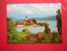 CPM   ALLEMAGNE  HALBINSEL WASSERBURG  / BODENSEE MIT SCHWEIZER HOCHGEBIRGE    VOYAGEE - Wasserburg A. Bodensee