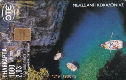 Greece, X1141, Melissani, 2 Scans. - Griechenland