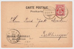 Schweiz, 1900, Perfin " CBF "  Frauenfeld   # 1281 - Perforés