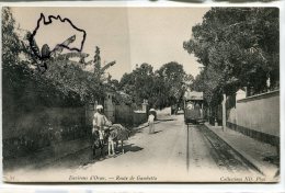 Delcampe - - 87 - Environs D'ORAN - Route De Gambetta, Non  écrite, Petit âne, Tramway, TBE, Scans. - Oran