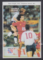 Sierra Leone 1994 World Cup Football USA  M/s  ** Mnh (WC012) - 1994 – Vereinigte Staaten