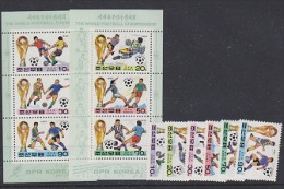 Korea DPR 1994 World Cup Football USA 6v + 2   M/s  ** Mnh (WC013) - 1994 – USA