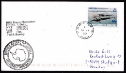 ANTARCTIC, BAT, 18.03.2000, RRS"ERNST SHACKLETON"Base ROTHERA. 2  Cachets  !! Look Scan !! 1.5-23 - Expediciones Antárticas