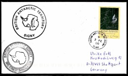 ANTARCTIC, BAT, 03.02.2000, RRS"ERNST SHACKLETON"Base SIGNY 2  Cachets  !! Look Scan !! 1.5-24 - Expediciones Antárticas