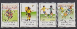 Ivory Coast / Cote D'Ivoire 1994 World Cup Football USA  4v  ** Mnh (WC015B) - 1994 – États-Unis