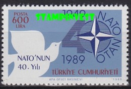 Turkey 1989 Nato 1v  ** Mnh (18762) - Usados