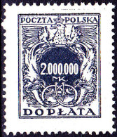 POLAND 1924 Postage Due Fi D63 Mint Never Hinged - Impuestos