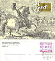 Maxikarte  "WM Dressurreiten, Lausanne"  (ATM 1000-Wert)             1983 - Automatic Stamps