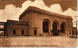 OAKLAND  - Southern Pacific Statin, Sixteenth Street  (Souvenir Publishing Company)  Unused - Oakland