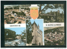 Vente Immediate  CPSM - Saint Sulpice La Pointe (81) - Souvenir - Multivues Dont Vue Aérienne Et Blason ( COMBIER CIM ) - Saint Sulpice