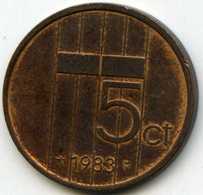 Pays-Bas Netherland 5 Cents 1983 KM 202 - 1980-2001 : Beatrix