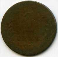 Pays-Bas Netherland 1 Cent 1880 KM 107 - 1849-1890: Willem III.