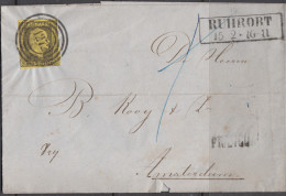 PREUSSEN  1858  3 Gr  COMPLETE LETTER  To  AMSTERDAM - Covers & Documents