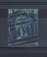 RB 1040 -  GB 1857 - 2d Blue SG 35 (plate 6) - Good Used Stamp Cat £70 - Usati