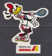 AUTOCOLLANT COMPAGNIE IBERIA PLUTO DINGO DISNEY TENNIS - Adesivi