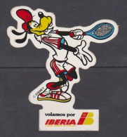 AUTOCOLLANT COMPAGNIE IBERIA PLUTO DINGO DISNEY TENNIS - Stickers