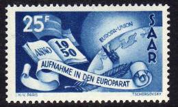 SARRE  N° 277 XX  Admission Au Conseil De L´Europe Sans Charnière, TB - Unused Stamps