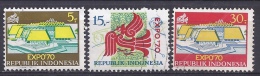INDONESIE - Yvert - 590/92 - Cote 1,50 € - 1970 – Osaka (Japon)