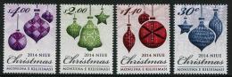 NIUE - 2014 - Décorations De Noël - 4 Val Neufs // Mnh - Niue