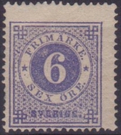 18/72-79 SVEZIA SWEDEN SVERIGE  N.19 MH.  Cat. € 420,00 - Unused Stamps